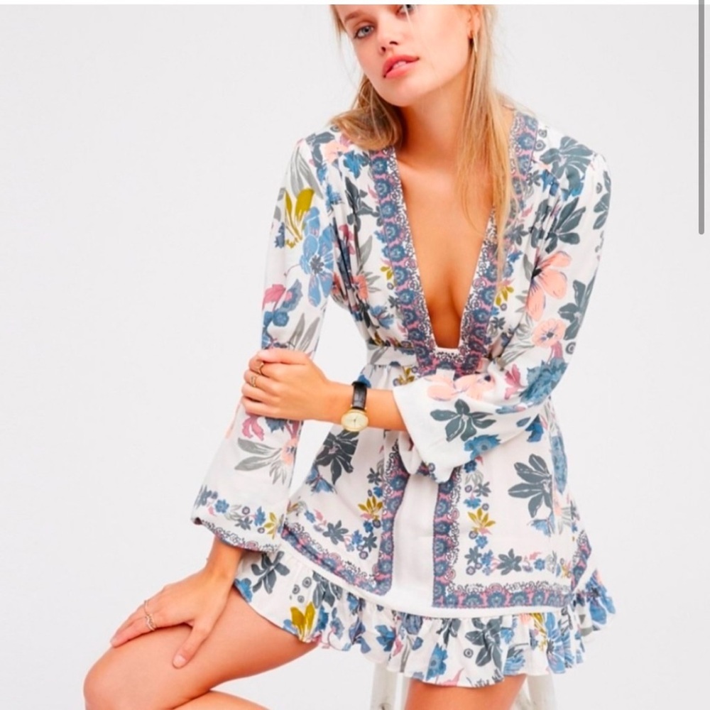 Floral V-Neck Dress